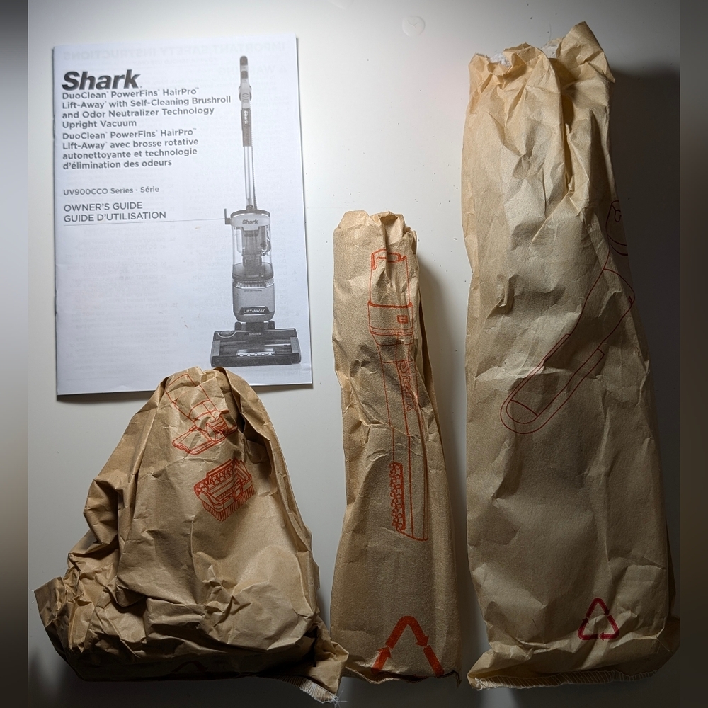 Shark UV900C DuoClean Lift-Away Vacuum Attachments – New